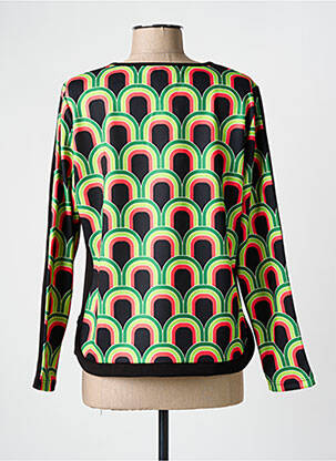 Sweat-shirt manches longues manches longues vert MERI & ESCA femme