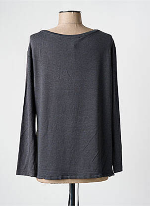Pull coupe cintrée manches longues gris LE COMTE femme