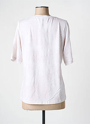 T-shirt sérigraphie avec strass manches courtes rose THOMAS RABE femme