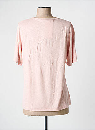 T-shirt stretch manches courtes rose GRIFFON femme