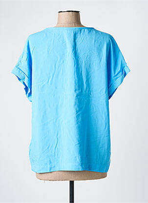 Blouse manches courtes manches courtes bleu STREET ONE femme