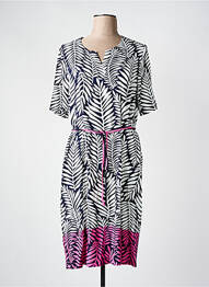 Robe mi-longue manches courtes manches courtes noir FRANK WALDER femme