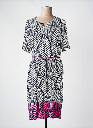 Robe mi-longue manches courtes manches courtes noir FRANK WALDER femme