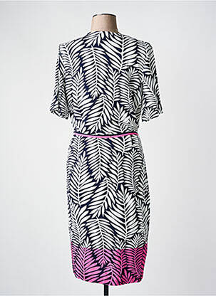 Robe mi-longue manches courtes manches courtes noir FRANK WALDER femme
