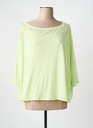 Top manches 3/4 vert MARBLE femme