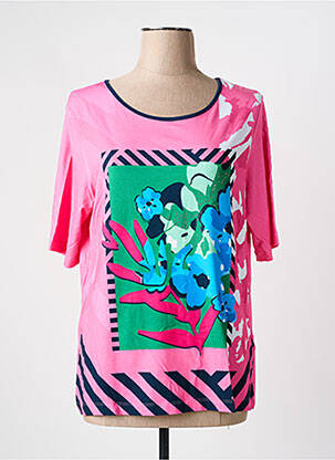 T-shirt manches mi-longues manches courtes rose RABE femme