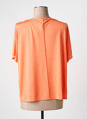 T-shirt stretch manches courtes orange MARBLE femme