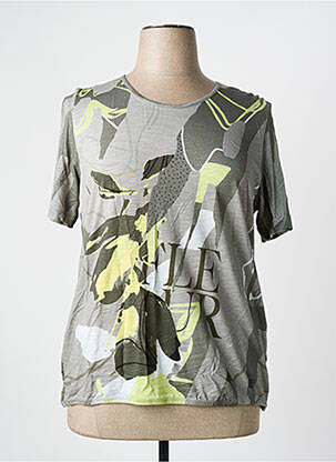 T-shirt imprimé fantaisie manches courtes vert THOMAS RABE femme