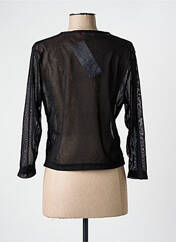 Gilet manches longues noir GRIFFON pour femme seconde vue