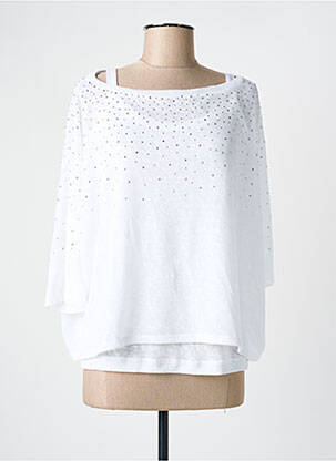 Pull blanc MARBLE pour femme