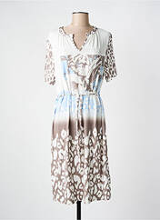 Robe mi-longue marron FRANK WALDER pour femme seconde vue