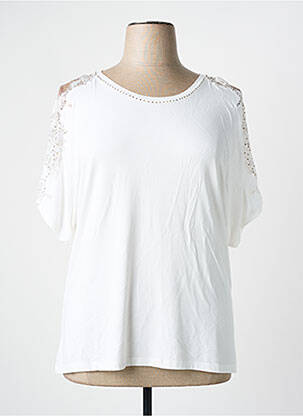 T-shirt beige EVA KAYAN pour femme