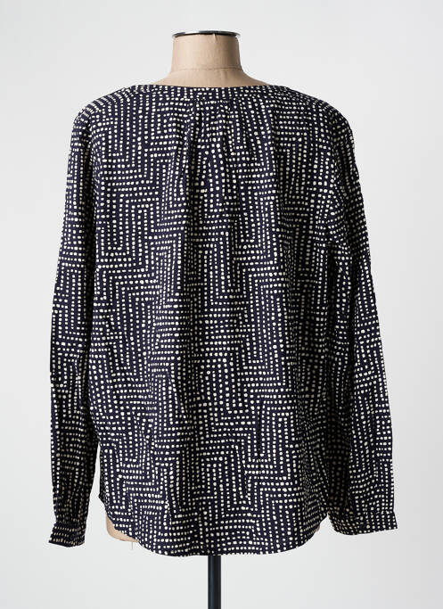 Blouse tissage popeline manches longues noir STREET ONE femme