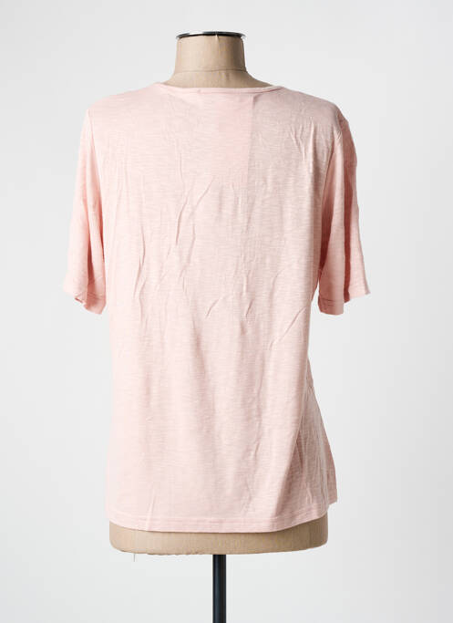 T-shirt stretch manches courtes rose GRIFFON femme