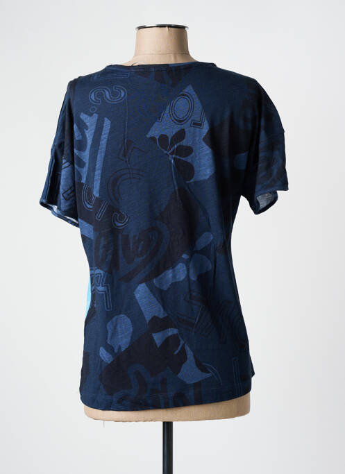 T-shirt imprimé fantaisie manches courtes bleu RABE femme