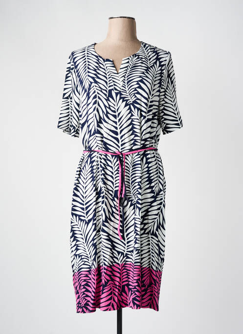 Robe mi-longue manches courtes manches courtes noir FRANK WALDER femme