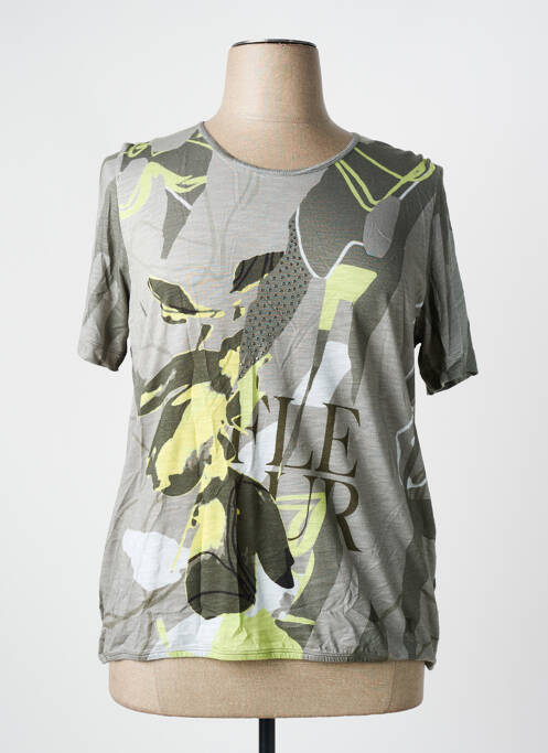T-shirt imprimé fantaisie manches courtes vert THOMAS RABE femme