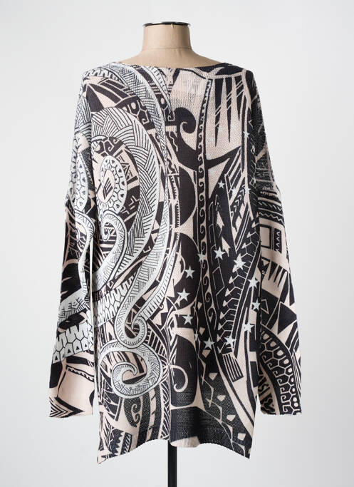 Pull tunique noir KAKIE femme