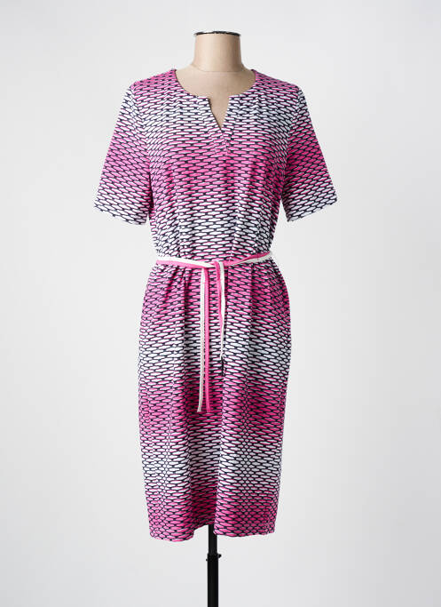 Robe mi-longue rose FRANK WALDER femme