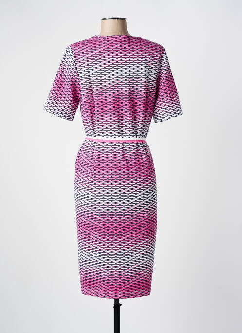 Robe mi-longue rose FRANK WALDER femme