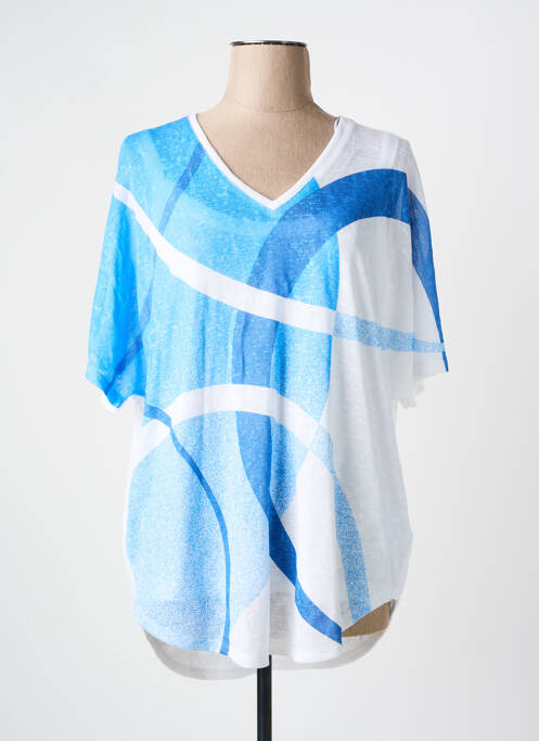 T-shirt bleu MARBLE pour femme