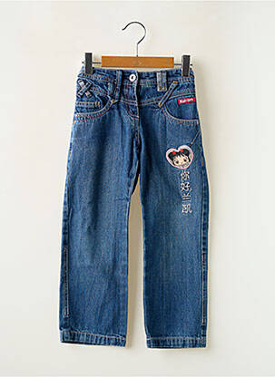 Jeans coupe slim poches taille élastique bleu NICKELODEON fille