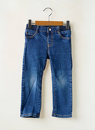 Jeans coupe slim taille élastique taille élastique bleu JACADI PARIS garçon