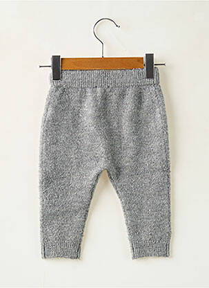 Pantalon droit resserrée sur le bas taille élastique gris KIABI fille