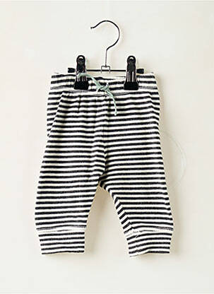 Pantalon droit fermeture liens à nouer taille élastique noir H&M garcon