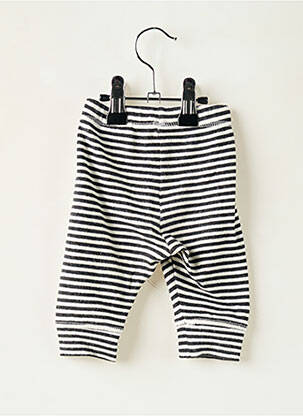 Pantalon droit  taille élastique noir H&M garçon