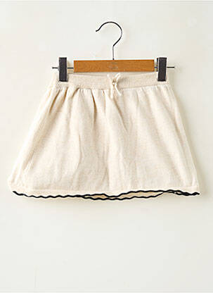 Jupe courte coupe évasée beige ZARA fille
