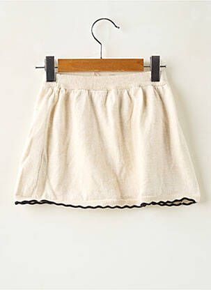 Jupe courte coupe évasée beige ZARA fille