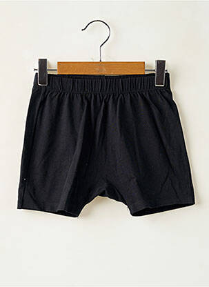 Short coupe droite taille élastique noir DISNEY enfant