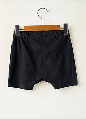 Short coupe droite taille élastique noir DISNEY enfant