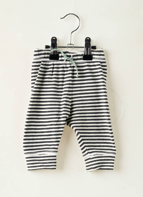 Pantalon droit fermeture liens à nouer taille élastique noir H&M garcon