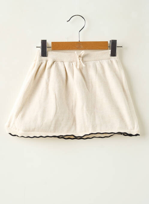 Jupe courte coupe évasée beige ZARA fille