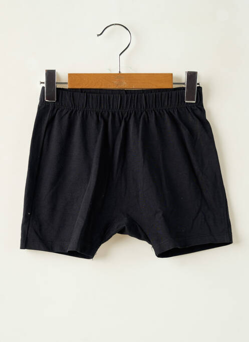 Short coupe droite taille élastique noir DISNEY enfant