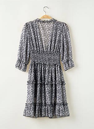 Robe courte manches 3/4 manches 3/4 noir EMPORIUM femme