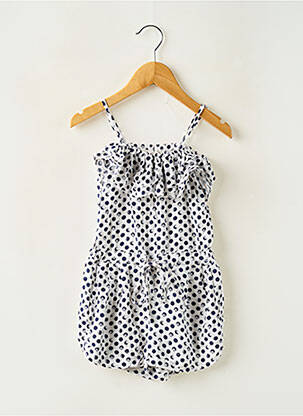Combishort coupe cintrée fines bretelles bleu PM LOVING fille