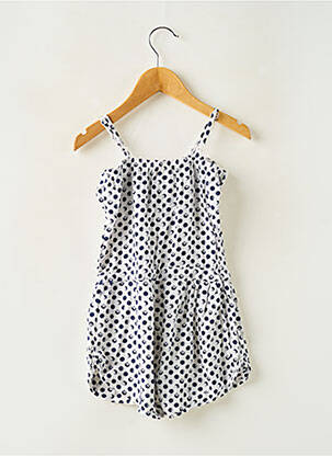 Combishort coupe cintrée fines bretelles bleu PM LOVING fille