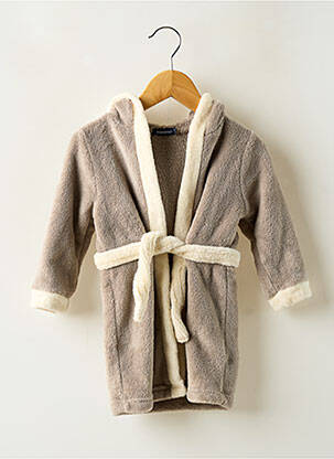 Robe de chambre manches longues beige IN EXTENSO enfant