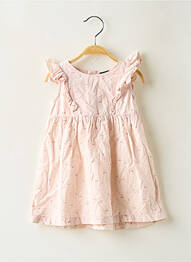 Robe mi-longue manches courtes manches courtes rose KIABI fille