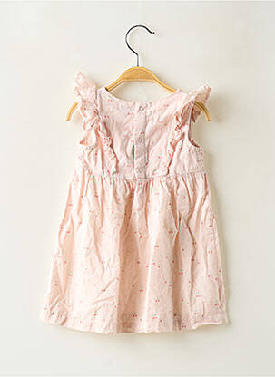 Robe mi-longue manches courtes manches courtes rose KIABI fille