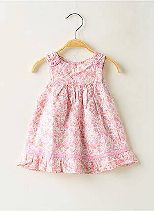 Robe mi-longue sans manche sans manche rose CADET ROUSSELLE fille