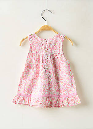Robe mi-longue sans manche sans manche rose CADET ROUSSELLE fille