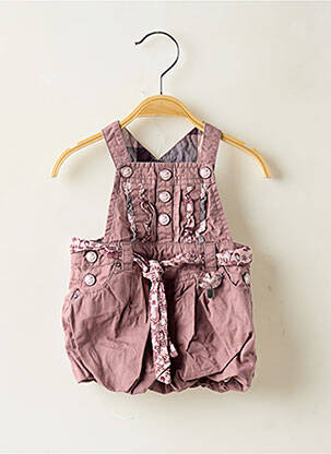 Robe mi-longue col carré fines bretelles rose SERGENT MAJOR fille