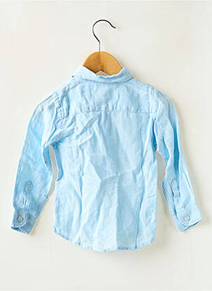 Chemise manches longues coupe droite bleu HARTFORD garçon