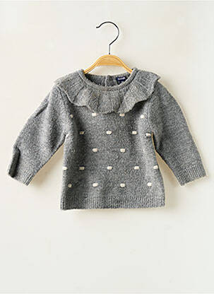 Pull manches longues manches longues gris KIABI fille