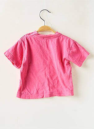 T-shirt coupe cintrée manches courtes rose PRINTEMPS fille