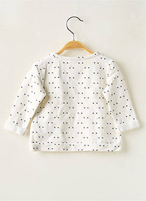Sweat-shirt broderie manches longues beige ZY fille
